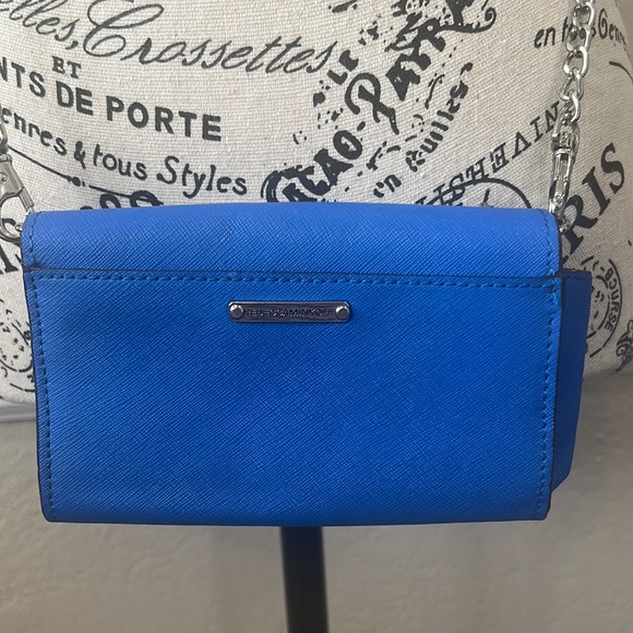 Preowned Rebecca Minkoff Mini MAC Crossbody Bag- Oxford Blue. - Picture 8 of 13